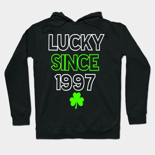 23rd Birthday St Patrick's Day Lucky Since 1997 Hoodie by cedricchungerxc